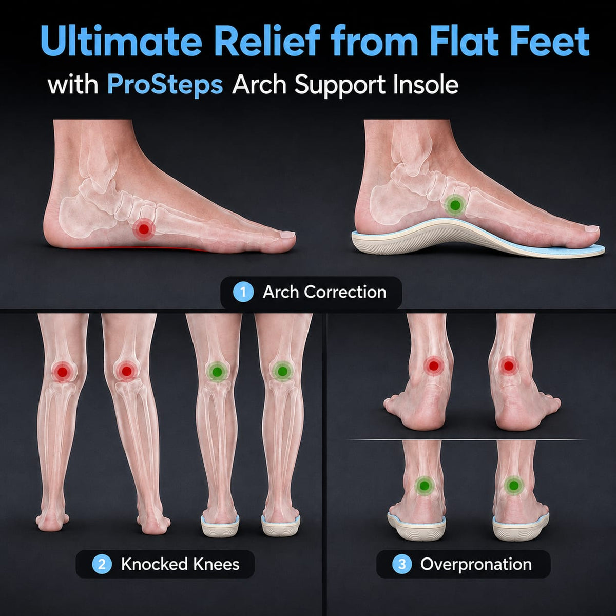 Athletic Shock Absorbing Insoles